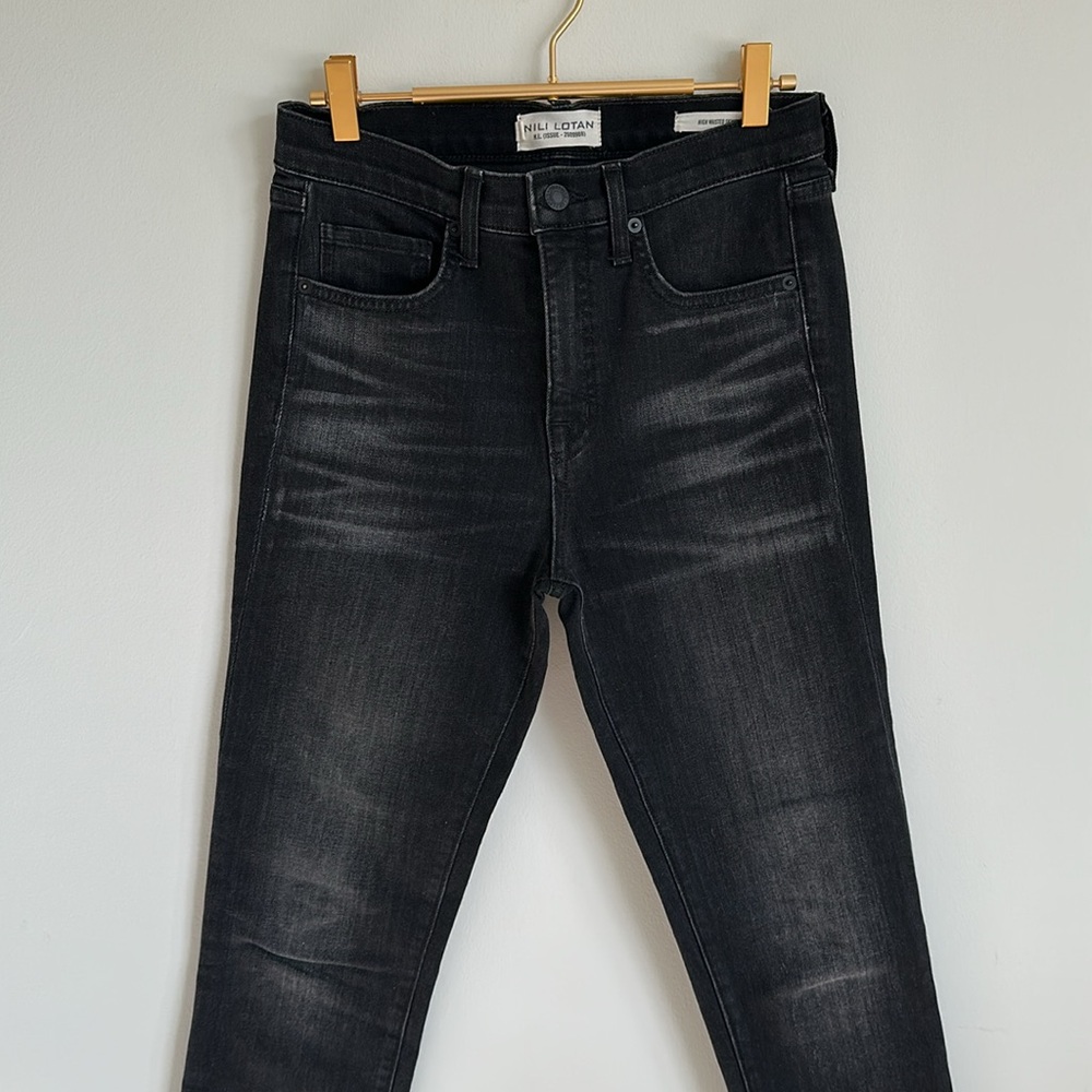 Nili Lotan High Waisted Skinny Frayed Jeans SIZE 26